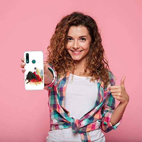 Funda Transparente para [ Huawei P Smart Z - Y9 Prime 2019 ] diseño [ Lucha de toros, España ] Carcasa Silicona Flexible TPU