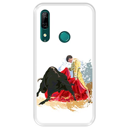 Funda Transparente para [ Huawei P Smart Z - Y9 Prime 2019 ] diseño [ Lucha de toros, España ] Carcasa Silicona Flexible TPU