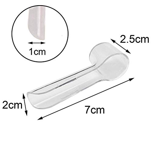 Fundas para Cabezales,8 Cepillo de Dientes Eléctrico Cubierta Cubierta Protectora Higiénica de Plástico Transparente Cubierta de Cepillo Eléctrico para Oral B