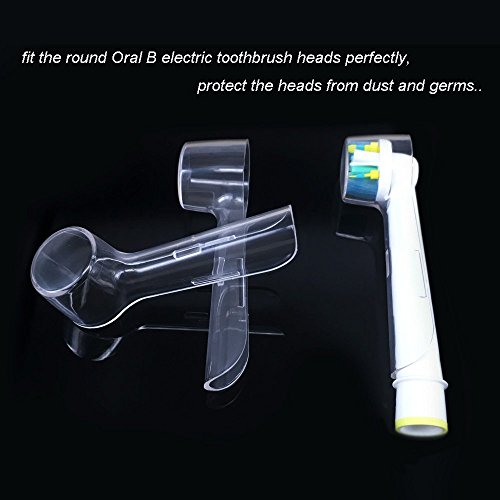Fundas para Cabezales,8 Cepillo de Dientes Eléctrico Cubierta Cubierta Protectora Higiénica de Plástico Transparente Cubierta de Cepillo Eléctrico para Oral B