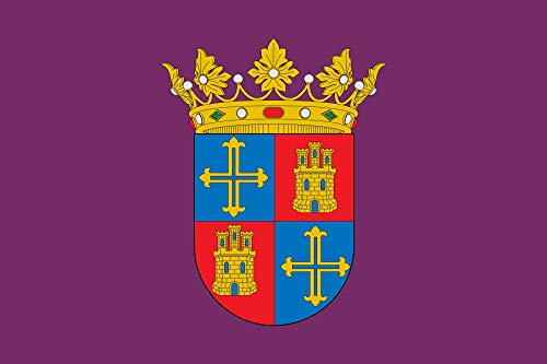 G I Bandera Palencia | Medidas 150cm x 85cm | Fácil colocación | Decoración Exteriores (1 Unidad)