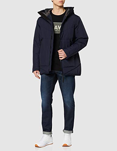 G-STAR RAW Boxed Straight Fit Camiseta, Negro (Dk Black 336-6484), XXL para Hombre