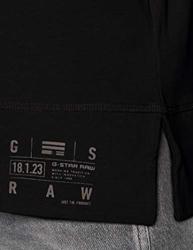 G-STAR RAW Carrn Loose Funnel Camiseta, dk Negro B771-6484, Medium para Mujer