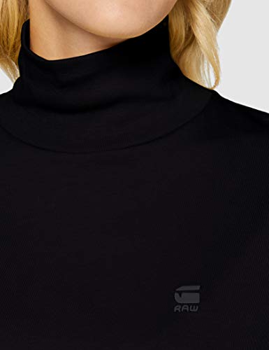 G-STAR RAW Carrn Loose Funnel Camiseta, dk Negro B771-6484, Medium para Mujer