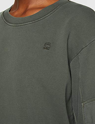 G-STAR RAW Earth Beetle Sudadera, Gris (Faded Balsam A983), Medium para Mujer