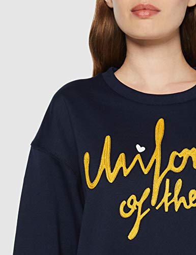 G-STAR RAW Graphic 24 Loose Round Neck Sudadera, Azul (Sartho Blue 6067), 34 (Talla del Fabricante: XX-Small) para Mujer