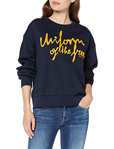 G-STAR RAW Graphic 24 Loose Round Neck Sudadera, Azul (Sartho Blue 6067), 34 (Talla del Fabricante: XX-Small) para Mujer
