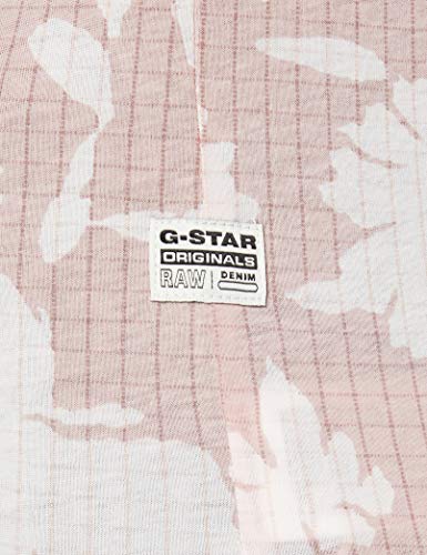 G-STAR RAW Gyre Straight Fit Camiseta, Multicolor (Lt Bleach Pink/Dk Gingeao C224-b343), M para Mujer