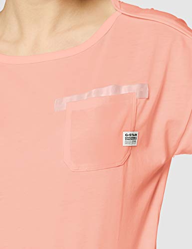 G-STAR RAW Noxer Boat Straight Camiseta, Rosa (Pink Orchid C109-b215), S para Mujer