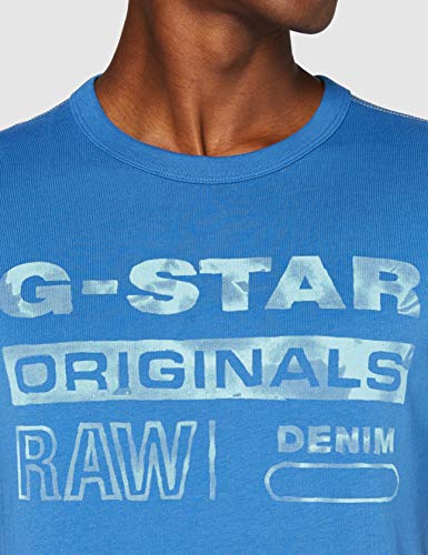 G-STAR RAW Originals Water Graphic Straight Camiseta, Thermen 336/843, Small Mens