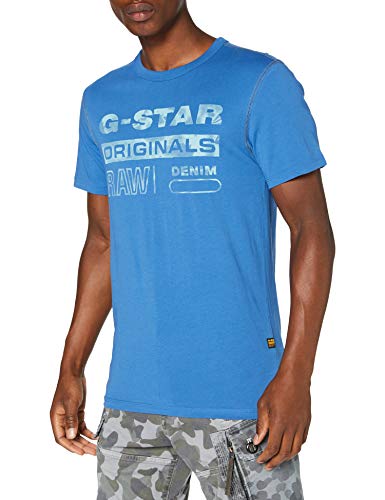 G-STAR RAW Originals Water Graphic Straight Camiseta, Thermen 336/843, Small Mens