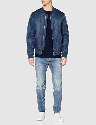 G-STAR RAW Sleeve Shield Print Straight Camiseta, Azul (Imperial Blue 336-1305), S para Hombre