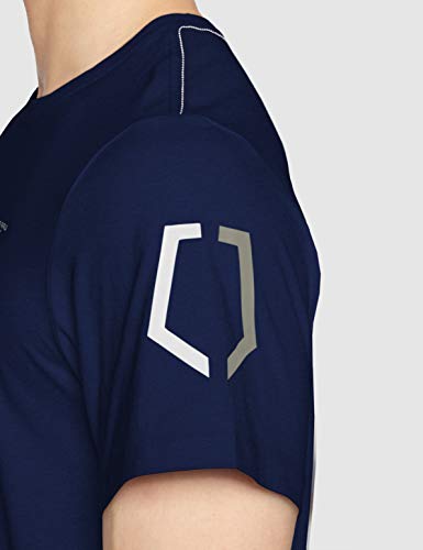 G-STAR RAW Sleeve Shield Print Straight Camiseta, Azul (Imperial Blue 336-1305), S para Hombre