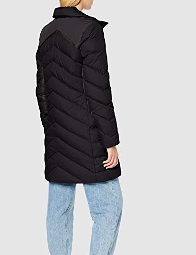 G-STAR RAW Whistler Slim Down Hooded Long Abrigo, Negro (Dk Black 6484), 40 (Talla del fabricante: Medium) para Mujer