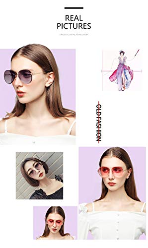 Gafas de Sol Sunglasses Gafas De Sol Sin Montura Mujer Diseñador Gafas De Sol Sombras De Degradado Lente De Corte Lentes De Metal Sin Montur