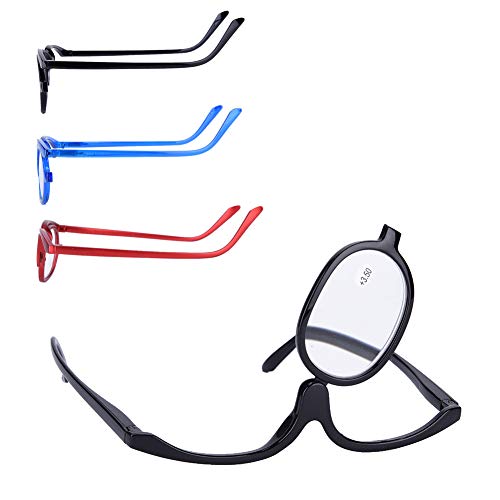 Gafas, lentes de maquillaje, lentes de aumento de ojos, lentes giratorios de lente única, herramientas esenciales de maquillaje femenino(#2)