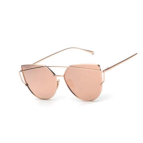 Gafas,Gafas de sol,Pink Vintage Mirror Female Women Cat Eye Sunglasses Brand Designer Ladies Sun Glasses For Women Oculos Feminino C3