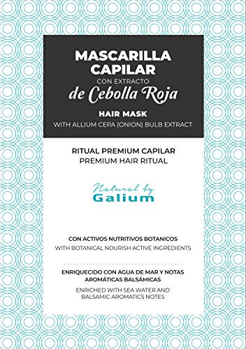 Galium Mascarilla Premium con Extracto de Cebolla | 250ml | Suavidad máxima| Protección de temperatura | Mayor Brillo | Fabricado en España.