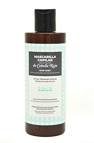 Galium Mascarilla Premium con Extracto de Cebolla | 250ml | Suavidad máxima| Protección de temperatura | Mayor Brillo | Fabricado en España.