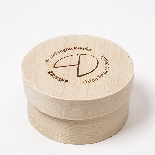 Galleta de la suerte de porcelana - al romper da suerte - para escribir e incluye 7 mensajes impresos diferentes, ideal para boda, despedidas, fiestas, eventos de empresa