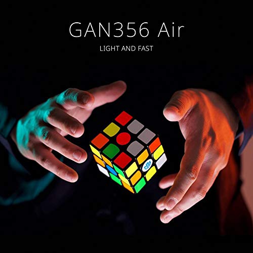 GAN 356 Air Master, 3x3 Cube Puzzle Gans Puzzle Magic Cube, Negro (Ver.2019)