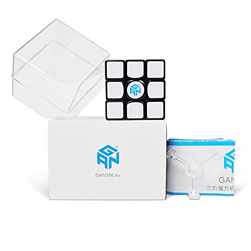 GAN 356 Air Master, 3x3 Cube Puzzle Gans Puzzle Magic Cube, Negro (Ver.2019)
