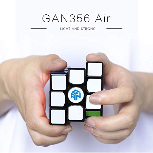 GAN 356 Air Master, 3x3 Cube Puzzle Gans Puzzle Magic Cube, Negro (Ver.2019)