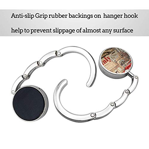 Gancho Plegable para Bolso, Colgador para Bolso, Collage Italia Vintage Italiano Viajes Venecia Roma Europa Retro s