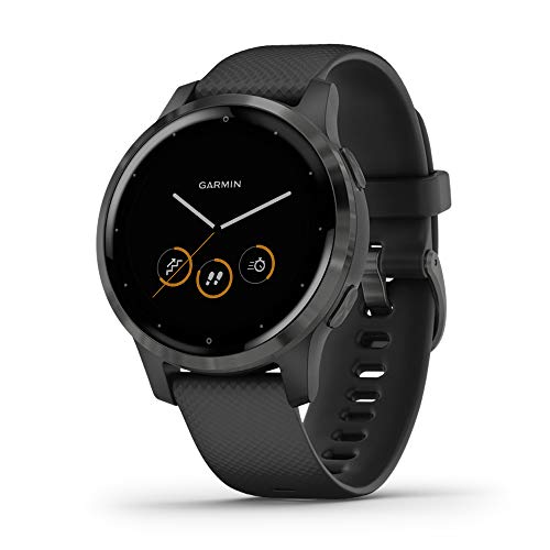 Garmin vívoactive 4S - Reloj inteligente con GPS y funciones de control de la salud durante todo el día, color negro