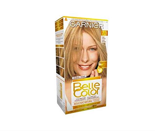 Garnier Belle Color Coloración de aspecto natural y cobertura completa de canas con aceite de germen de trigo - Rubio Dorado 7.3
