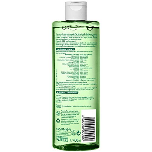 Garnier Bio - Cofre Rutina: Crema Hidratante Nutritiva con Aceite de Argán y Ácido Hialurónico (50 ml) y Agua Micelar con Agua de Flor de Aciano (400 ml)