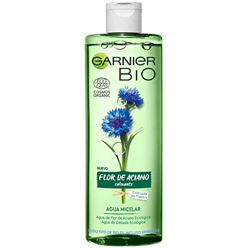Garnier Bio - Cofre Rutina: Crema Hidratante Nutritiva con Aceite de Argán y Ácido Hialurónico (50 ml) y Agua Micelar con Agua de Flor de Aciano (400 ml)