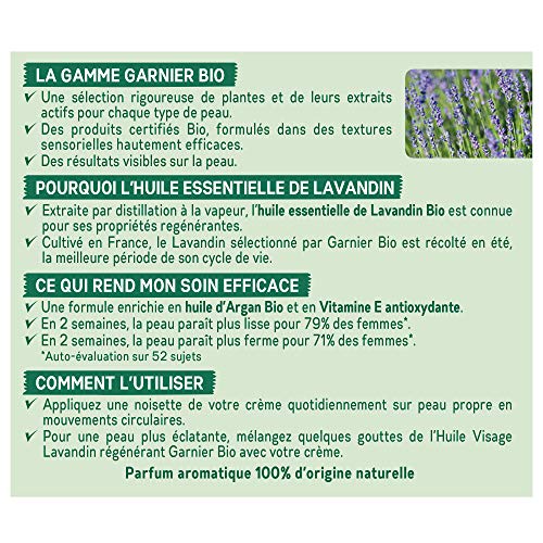 Garnier, Bio cuidado día anti-age – lavandin Régénérant - 50 ml, Paquete de 2