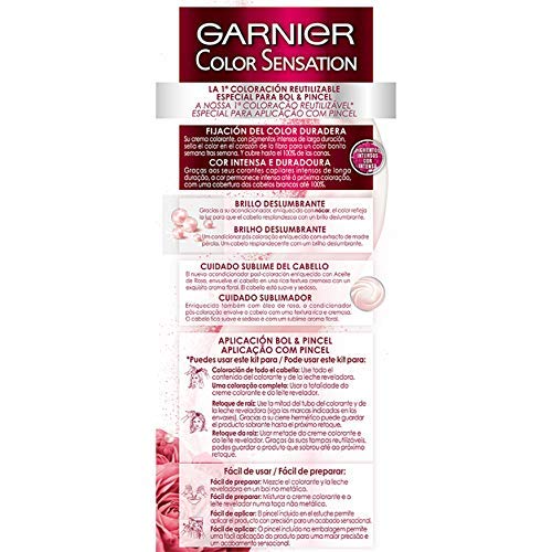 Garnier Color Sensation - Tinte Permanente Cobre Intenso 6.46, disponible en más de 20 tonos