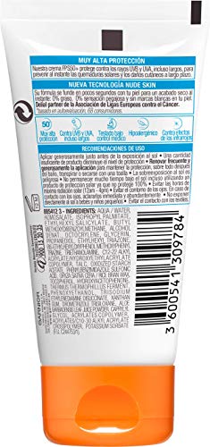 Garnier Delial Sensitive Advanced - Leche Solar para Pieles Claras, Sensibles e Intolerantes al Sol, IP50+ - 50 ml