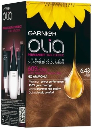 Garnier Olia 6.43 miel cobre – Tinte permanente para cabello colorante