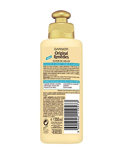 Garnier Original Remedies Aceite en Crema Protector Elixir de Argán - Pack de 6 unidades x 200 ml - Total: 1200 ml