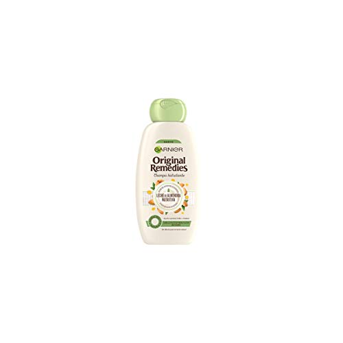 Garnier Original Remedies - Champú Hidratante Leche de Almendra Nutritiva para Pelo Muy Seco y de Uso Diario - 300 ml