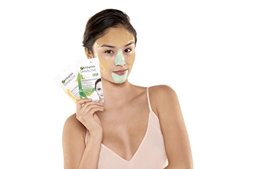 Garnier - Skin Active Rescue Mask, Mascarilla Facial Iluminadora con Limón y Activo Alisador