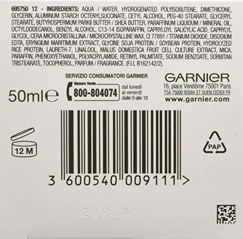 Garnier SkinActive UltraLift - Crema de noche antiarrugas regenerante con activador de brillo, reduce las arrugas, reafirma y uniforma, 1 unidad de 50 ml