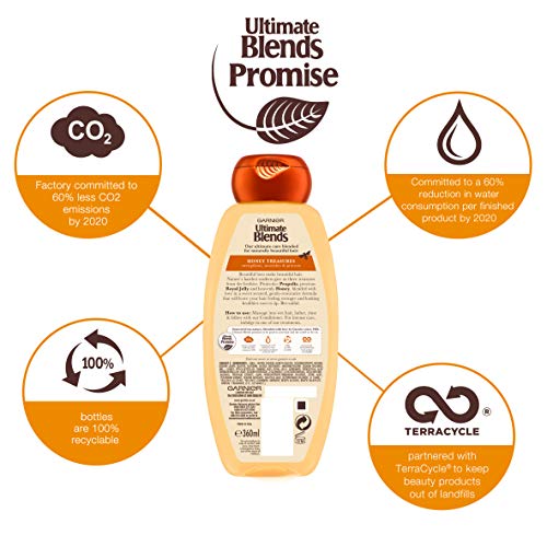Garnier ultimate blends miel Fortalecimiento Shampoo, 360 ml, pack de 6
