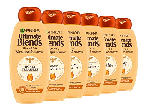 Garnier ultimate blends miel Fortalecimiento Shampoo, 360 ml, pack de 6