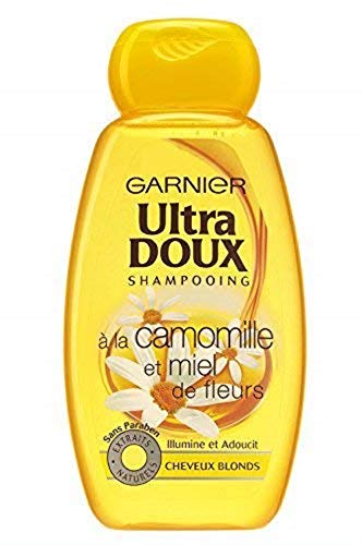 Garnier - Ultra Soft y flor de manzanilla Miel - Champú Cabello rubio 400 ml