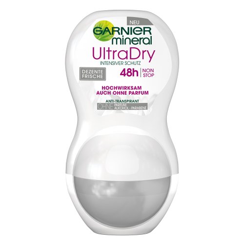 Garnier ultradry sutil fresco desodorante mineral roll - on, 6 pack (6 x 50 ml)
