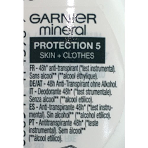 Garnier Women Mineral Protection 5 de viaje de Desodorante Roll On 50 ml