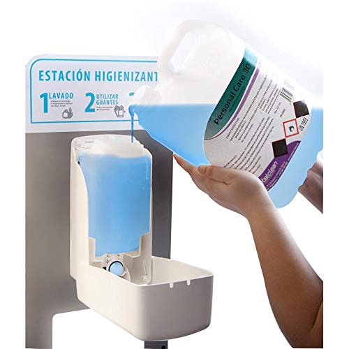 Garrafa 5 Litros Líquido Hidroalcohol para Manos Formato Ahorro + 245ml. Extra Líquido Hidroalcohol Incluye Botella Rellenable con 245ml. Hidroalcohólico Manos (Total 5.245 ml) Ideal Pulverizadores
