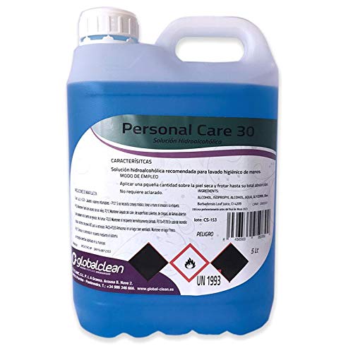 Garrafa 5 Litros Loción Hidroalcohólica manos 70% Alcohol Garantizado FORMATO AHORRO 5000ml Solución Líquida Ideal Pulverizadores