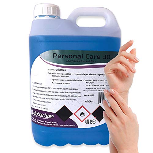 Garrafa 5 Litros Loción Hidroalcohólica manos 70% Alcohol Garantizado FORMATO AHORRO 5000ml Solución Líquida Ideal Pulverizadores