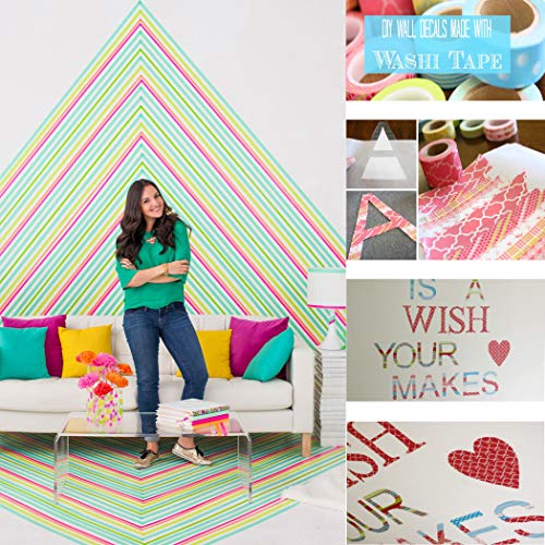 GCOA 50 Rollos Washi Tape Cinta Adhesiva Washi Glitter Adhesivo de Cinta Decorativa para DIY Crafts Scrapbooking