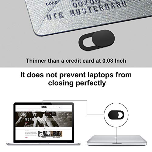 GEARGO Webcam Cover Tapa Webcam Ultra Delgada 0.7mm Cubierta de la Cámara Web para Macbook Pro, iPad, Smartphones, Ordenador, Evita ser Grabados y espiados Protege su Privacidad y Seguridad (3 Pack)